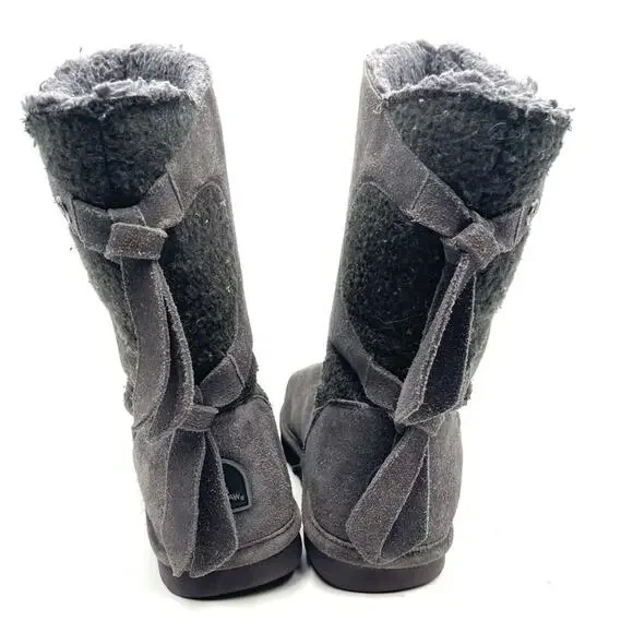 BEARPAW WILLOW gray suede winter boots size 10 - Picture 5 of 13